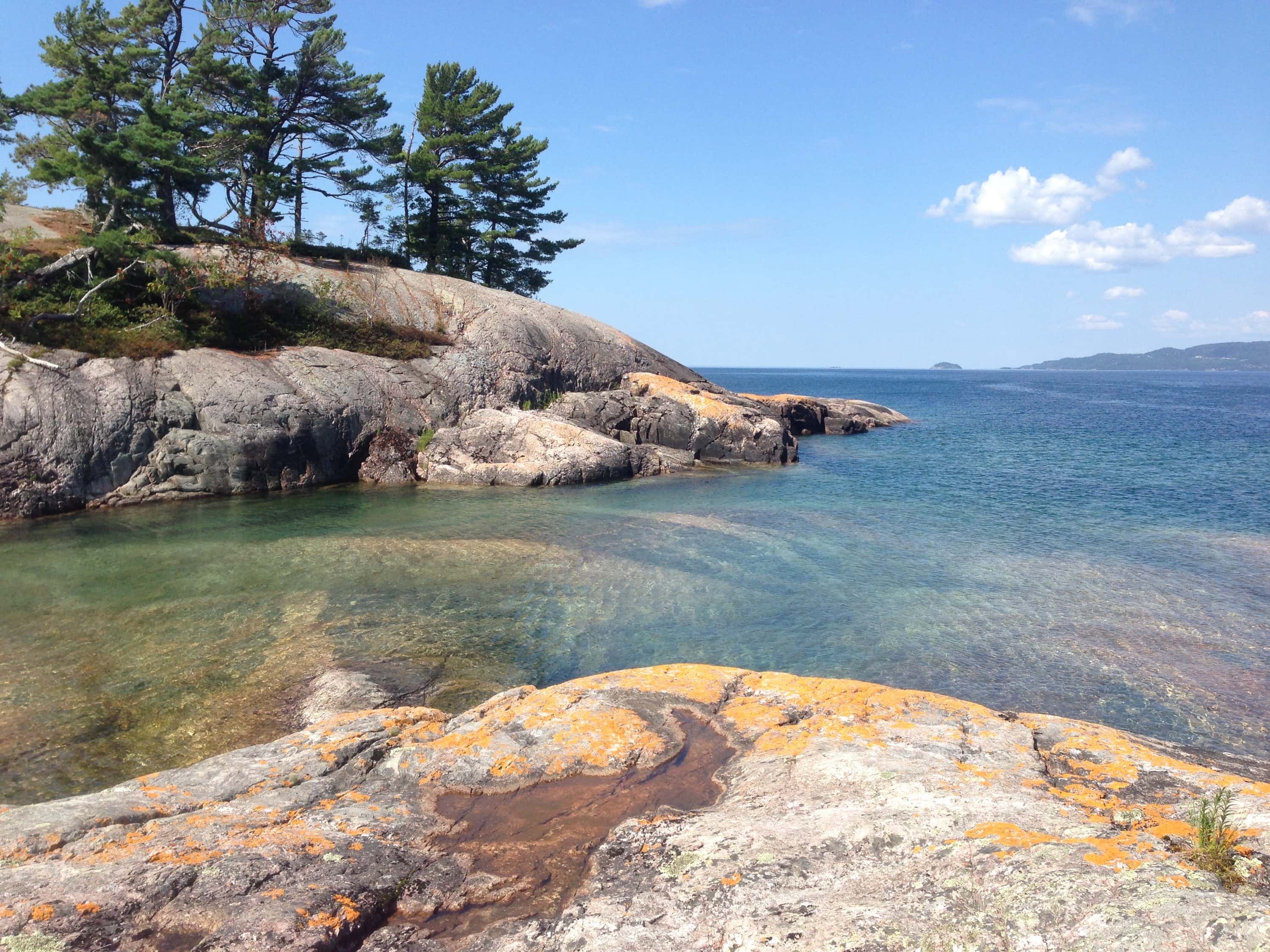 canoeing in lake superior provincial park