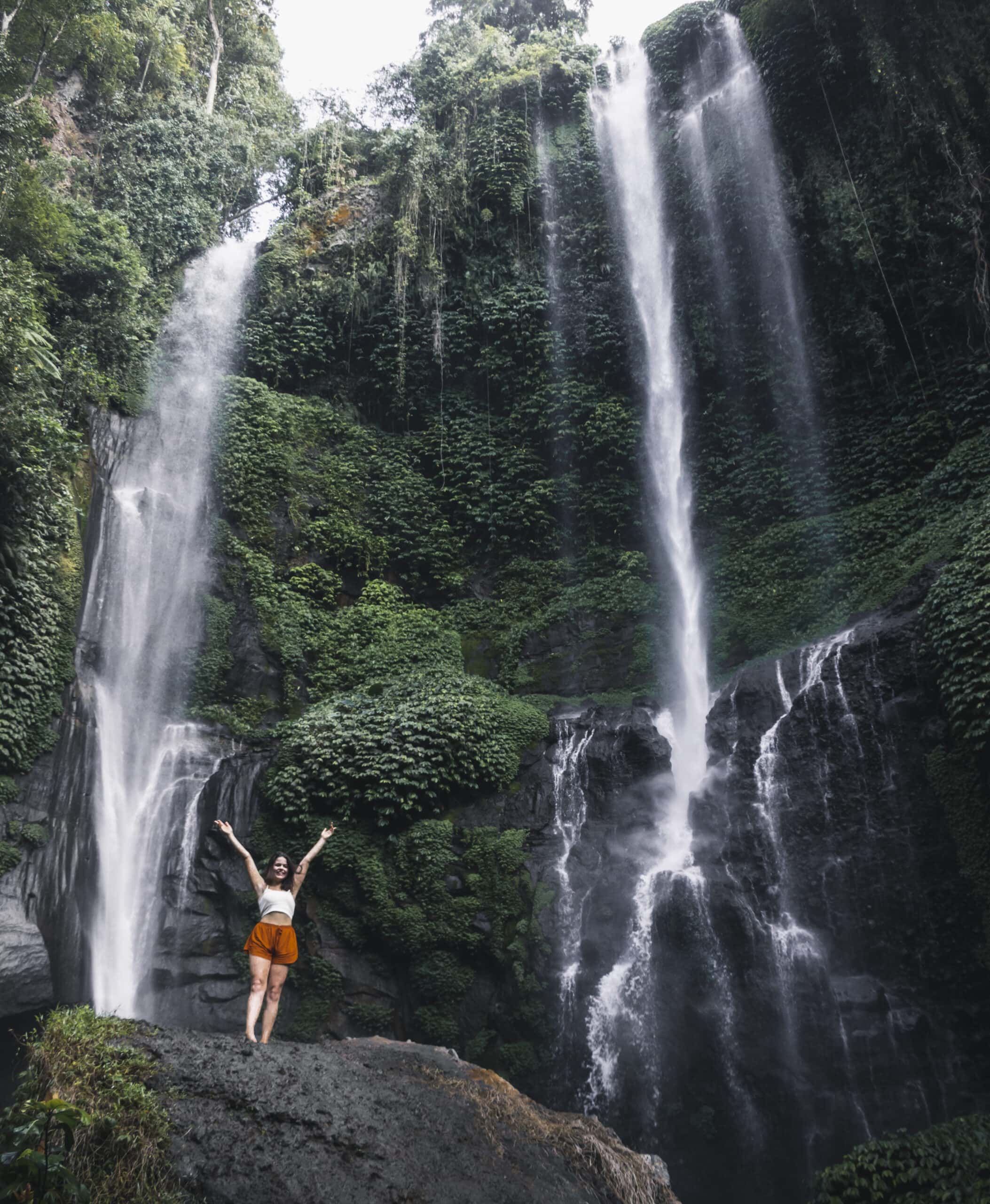 bali waterfalls - seeing new beautiful places makes you not want to go home after traveling